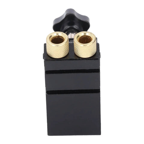 Aluminum Pocket Hole Jig Set For DIY Woodworking With Inclined Drilling Positioner, showing front view of mini oblique hole locator