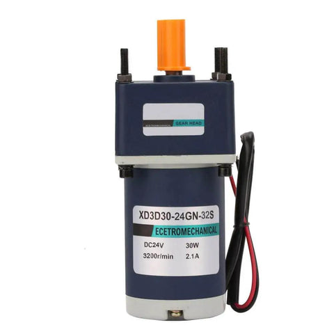 DC 24V 30W High Adjustable Speed Gear Motor With Metal Gear Permanent Magnet Drive For Precise Linear Motion Actuators Reduction 60 50 RPM