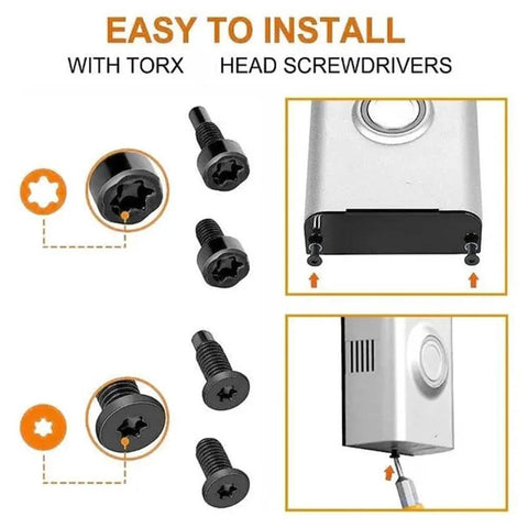 Doorbell Screw Replacement Set For Video Doorbells Includes Twenty Screws In Four Types With Four Of Each Size Short And Long T16 And T5
