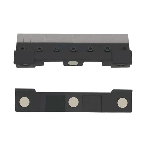 Front view of Magnetic Brake Bender Attachment for Vise, 8 Inch Metal Bender Tool With 90 Degree Bends And 5 Press Fingers