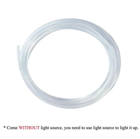 Side Glow PMMA Fiber Optic Cable 1.5mm By 5m Waterproof Light Wire For Car And Home Decor Transparent With Uniform Thickness Transmits Light Only When Connected Low Heat Safe To Touch Fiber Optic Light coiled view