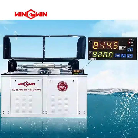 Single Port Waterjet Pump Part 60K For Water Jet Cutting Machines IDE-lll 301329-1-13 shown in a digital display setup