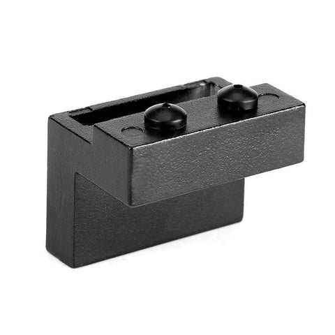 Heavy Duty Barn Door Stopper With Adjustable Floor Track Roller, Wall Mounted, Rubber Covered Damping For Quiet Operation, front view