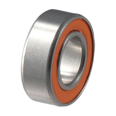 Ball bearing 7x14x5mm, stainless steel with orange seal