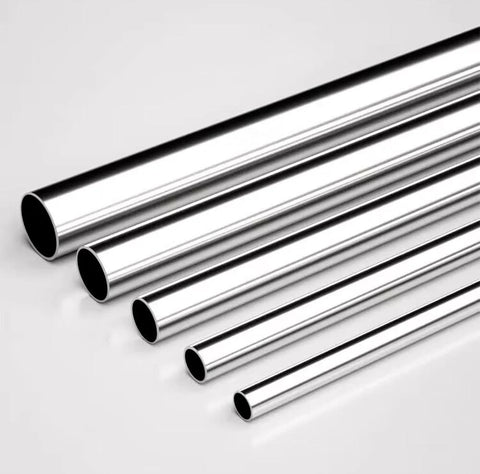 6-Piece 1/4 in OD 304 stainless steel seamless tubes, 12 in long, thickened industrial metal straight tubes