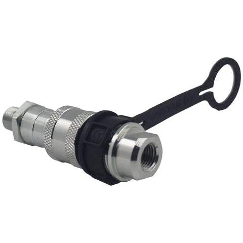 Beefed Up KZE B 02 One Quarter Inch NPT High Pressure Hydraulic Quick Connect Coupling 10000 PSI Ball Valve Hardened Steel
