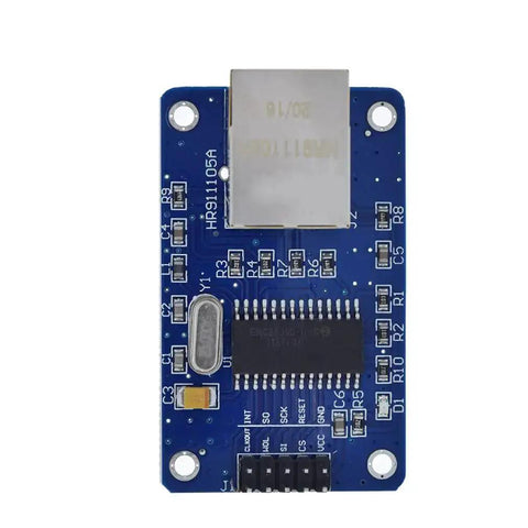 ENC28J60 Ethernet LAN Module With SPI Interface For Arduino AVR PIC LPC STM32 3.3V Powered HR911105A Blue PCB
