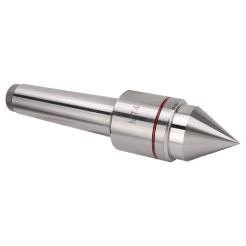 Triple Ball Bearing Heavy Duty Lathe Live Center For Metal Lathe CNC Work And High Speed Machining with MT4 spindle in side view