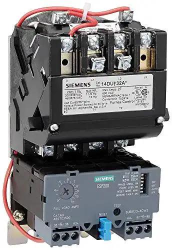 Beefed Up Heavy Duty Motor Starter 14DUE32BC with solid state overload, open type NEMA 1 enclosure, for three phase three pole use