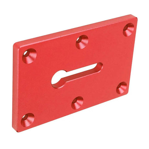 Locking Pliers Mounting Plate For Secure Workholding On Your Workbench Heavy Duty Aluminum 6061 Alloy Vise Jig In Red That Keeps Material From Slipping And Lets You Make Precise Cuts With Confidence, 6-point screw holes, red anodized