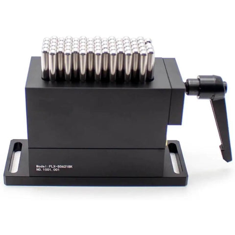 Flexible Claw CNC Assembly Fixture Clamp 30x79 mm With 67 Pins 6 mm Diameter SUS Stainless Steel Pins 21 mm Independent Stroke Pro Grade Adaptive Workholding Gripper For CNC Laser Marking Machines Black