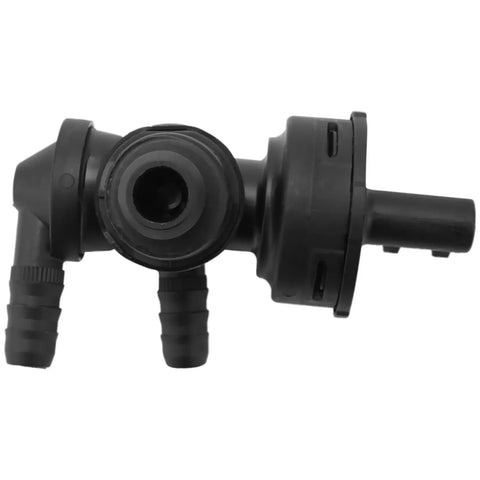 Pasotim car brake booster vacuum electromagnetic valve, black plastic with 3 hose ports