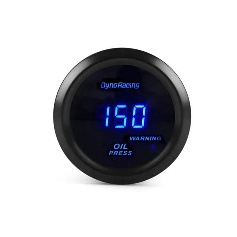 Digital 52mm Oil Pressure Gauge 0 to 150 PSI for Car Dash 12V DC Blue LED Backlit Display