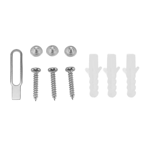 Video Doorbell Back Plate White Plastic Wall Mount Replacement With Mounting Kit And Screws No Brainer Install hardware set