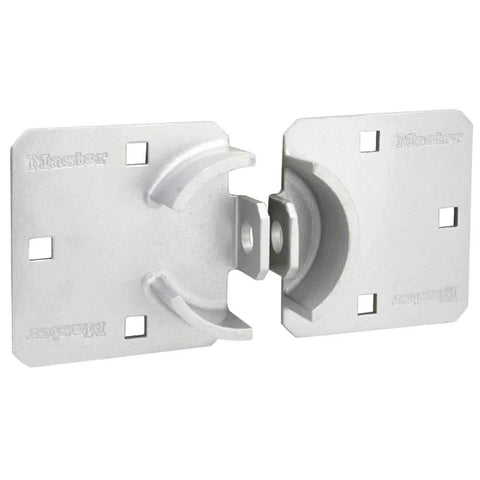 Heavy Duty Chrome Hasp Lock With Hidden Shackle, Solid Steel Security Lock for Trucks Trailers and Vans, 9 Inch Wide Hasp