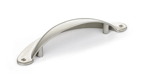 3 Inch Center To Center Brushed Nickel Traditional Cup Shaped Cabinet And Drawer Pull Handle For Kitchen Bathroom And Furniture