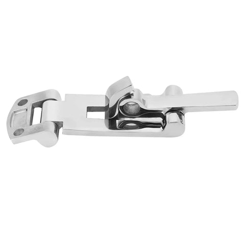 Tbest boat hatch latch clamp, side view, 316 stainless steel marine grade, 120mm