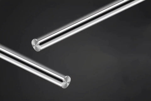 2 Pack 8mm X 150mm Linear Motion Rods Chrome Plated Case Hardened Shaft Guide With Chamfered Ends For Easy Bearing Installation