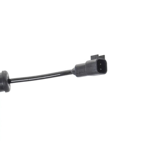 Close-up view of a sensor wire from Rear Wheel Bearing And Hub Assembly For 2010 2017 Chevy Equinox And 2010 2017 GMC Terrain 5 Stud Hub With ABS Direct Replacement Drop In OEM Grade Quality For A Quiet Smooth Ride And Easy Install.