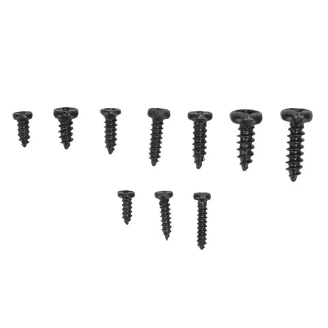 Self Tapping Screws Set Carbon Steel Miniature Screws With Cross Pan Head And Deep Threads 1000Pcs In 10 Sizes Includes Tweezers Storage