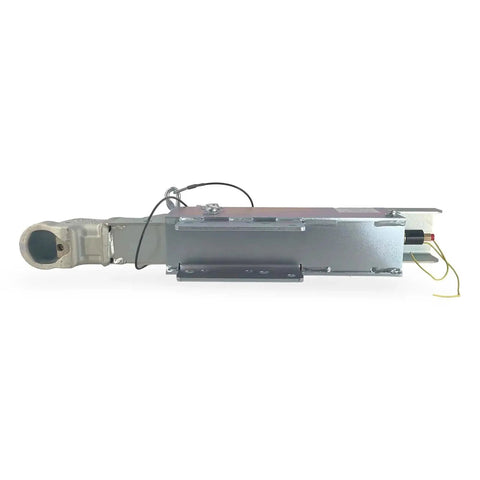 Demco hydraulic surge brake actuator, side view, disc brakes, 12,500 lb, electric lockout solenoid, 2 5/16 in ball
