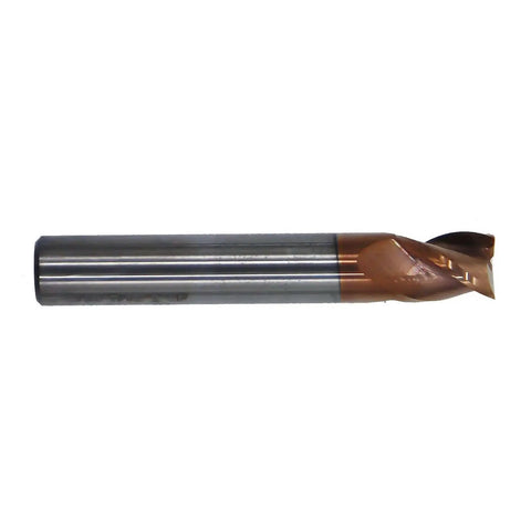 Solid Carbide End Mill For Aluminum 5/16 Inch 3 Flute 37 Degree Helix ZRN Coated Cutting Tool For Aluminum And Non Ferrous Metals Pro Grade