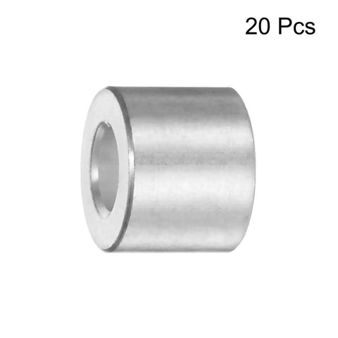 Aluminum Spacer Set 5mm Bore 10mm OD 8mm Length Standoff Bushing For M5 Screws Bolts And Rods Plain Finish Round Spacers Durable