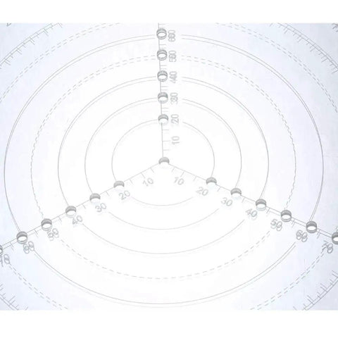 Round Center Finder Compass For Woodworking And Lathe Work Clear Acrylic Circle Gauge Centering Tool For Drawing Precise Circles