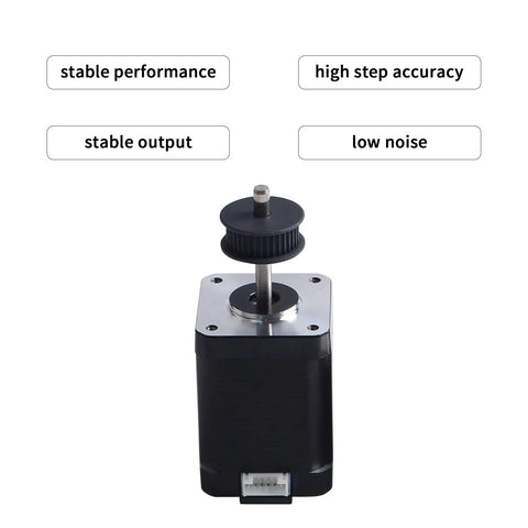 FYSETC Crealty K1 Max Nema 17 42x60mm stepper motor with belt pulley for X-axis 3D printer
