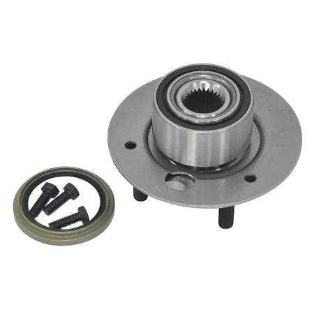 Front Wheel Hub and Bearing Assembly Set for Chrysler Daytona 90 88-84 E Class 84-83, Dodge 600 88-84, with components displayed