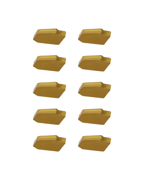 GTN-3 SP300 Grooving Carbide Inserts 10 Piece For CNC Lathe SPB326 332 Cut Off And Grooving Tool Holder With CVD Yellow Coating