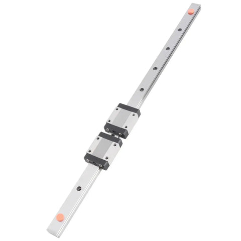 400mm Steel Miniature Linear Sliding Rail Guide With Two Blocks For Precise Linear Motion In CNC Machines, 3D Printers