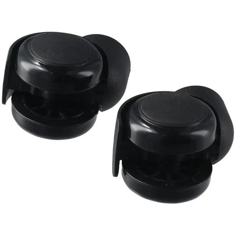 Stemless Chair Casters 5 Pack 2 Inch Replacement Wheels For Office And Home Furniture, black plastic, side view
