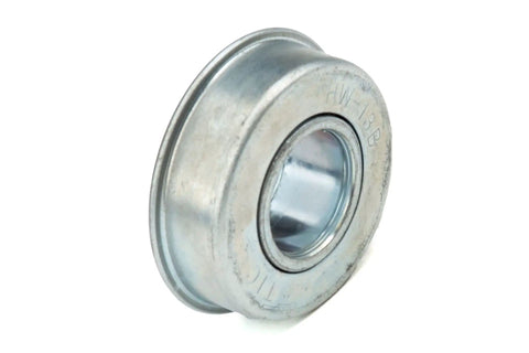Flanged Wheel Bearing 1/2 In ID, 1 1/8 In OD, 1/4 In Flange, HW-11B Bearing for machinery carts and rollers side view