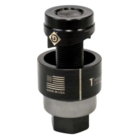 Round Knockout Punch 1 Inch Capacity For Mild Steel Up To 10 Gauge, Heavy Duty Punch Tool with USA flag marking