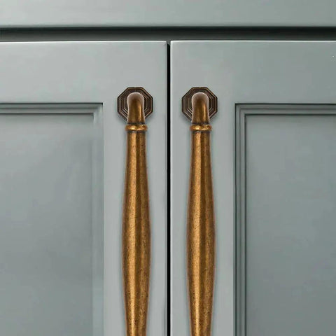 10 Pack 4 Inch Center To Center Antique Brass Cabinet Pulls For Dressers Bathrooms And Kitchen Cabinets with zinc alloy
