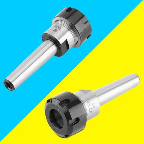 MT2 To M10 Taper Collet Chuck Holder Face Milling Arbor Adapter for CNC Machining, featuring carbon steel and easy tool change