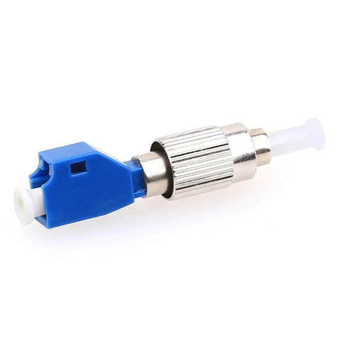 FC Male To LC Female Hybrid Fiber Optic Connector Adapter for Optical Power Meters and Visual Fault Locators in durable blue