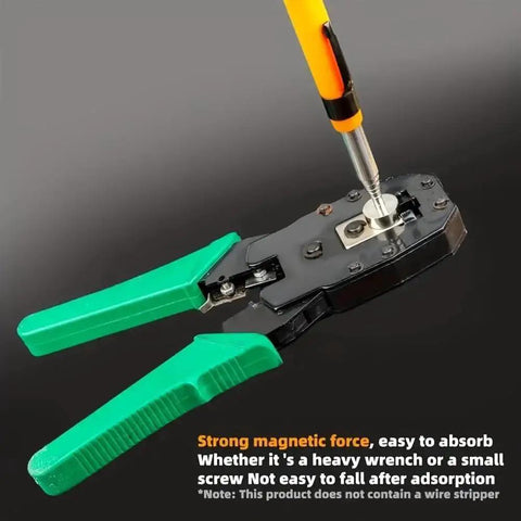Telescoping Magnetic Pickup Tool With 8Lb Pull And 28 Inch Extendable Rod using magnet to pick up metal screw on tool