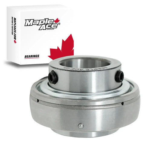 Heavy Duty Insert Bearing UC207 With 35mm Bore Spherical Outer Diameter R3 Triple Lip Seal Set Screws And Lubrication Hole