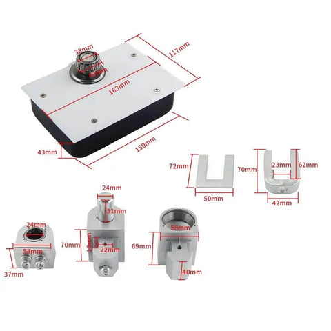 Heavy Duty Glass Door Pivot Hinge Kit 120kg Load Hidden Hinges Any Angle Positioning Self Closing Cafe And Restaurant Door Built To Last