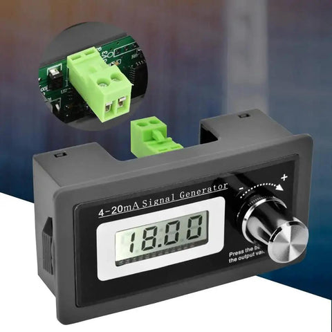 Two-Wire 4-20mA Loop Signal Generator With LCD Display, Extended 3-21mA Range, 0.5 Percent Accuracy, 0.01 Display Resolution