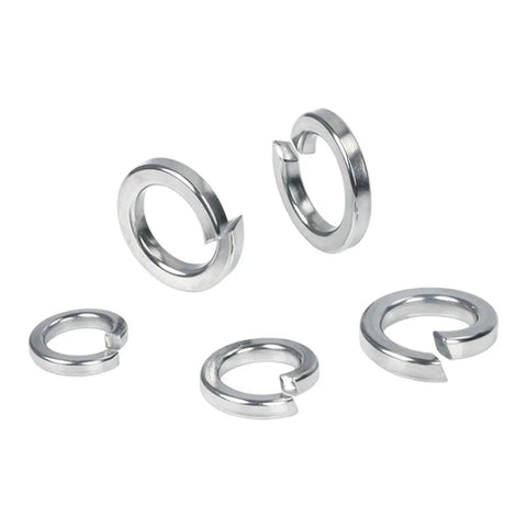 Heavy Duty M12 Split Lock Washers 100 Pack 304 Stainless Steel Rust Resistant Spring Lock Washers in assorted sizes
