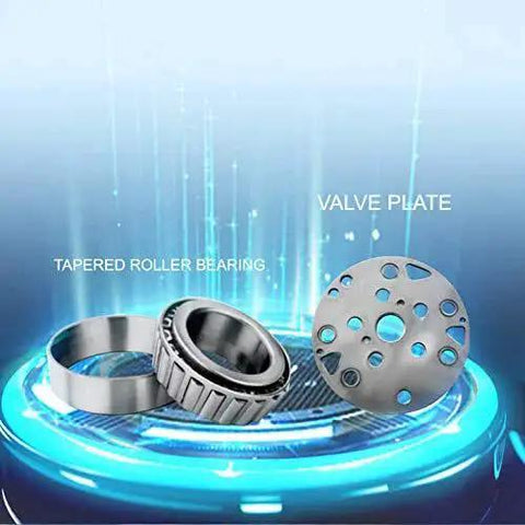 Valve plate and tapered roller bearing for Beefy 3HP Industrial Air Compressor With 11 CFM Output, 1300 RPM Twin Cylinder Aluminum Head