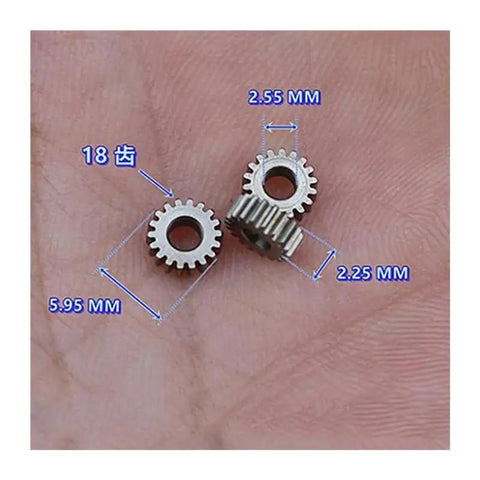Close-up of 0.3 Module Planetary Gearbox With 18 Teeth 5.95 Millimeter Diameter And 2.55 Millimeter Bore Tiny Electronic Starter Speed Reducer