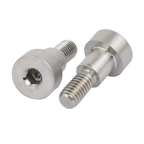 304 Stainless Steel Hex Socket Shoulder Bolt 8mm Shoulder Diameter And Length, M6 Thread, 5 Pieces, side view