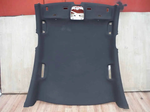 Dark Gray 60 Inch By 76 Inch Mesh Headliner Fabric With Foam Backing For Auto shown laid out for view