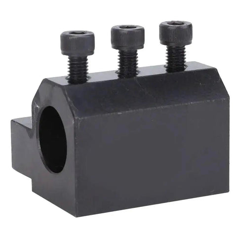 Inner Diameter CNC Lathe Tool Holder For Straight Shank Tools with screws, showing side view, made for rock solid stability and precise centering.
