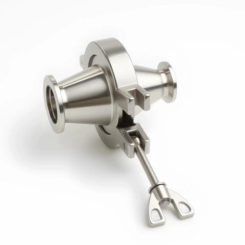 4 Pack KF16 Stainless Steel 304 Clamps With 304 Center Ring And Viton O Ring for quick clamps, thickened casting, front view