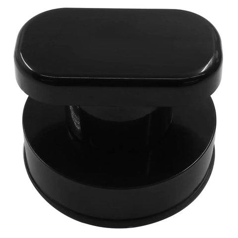 Black ABS construction of 2 Pack Powerful Suction Cup Handles For Glass Mirrors Doors Cabinets And Bathrooms Heavy Duty 7.5 Kg Capacity